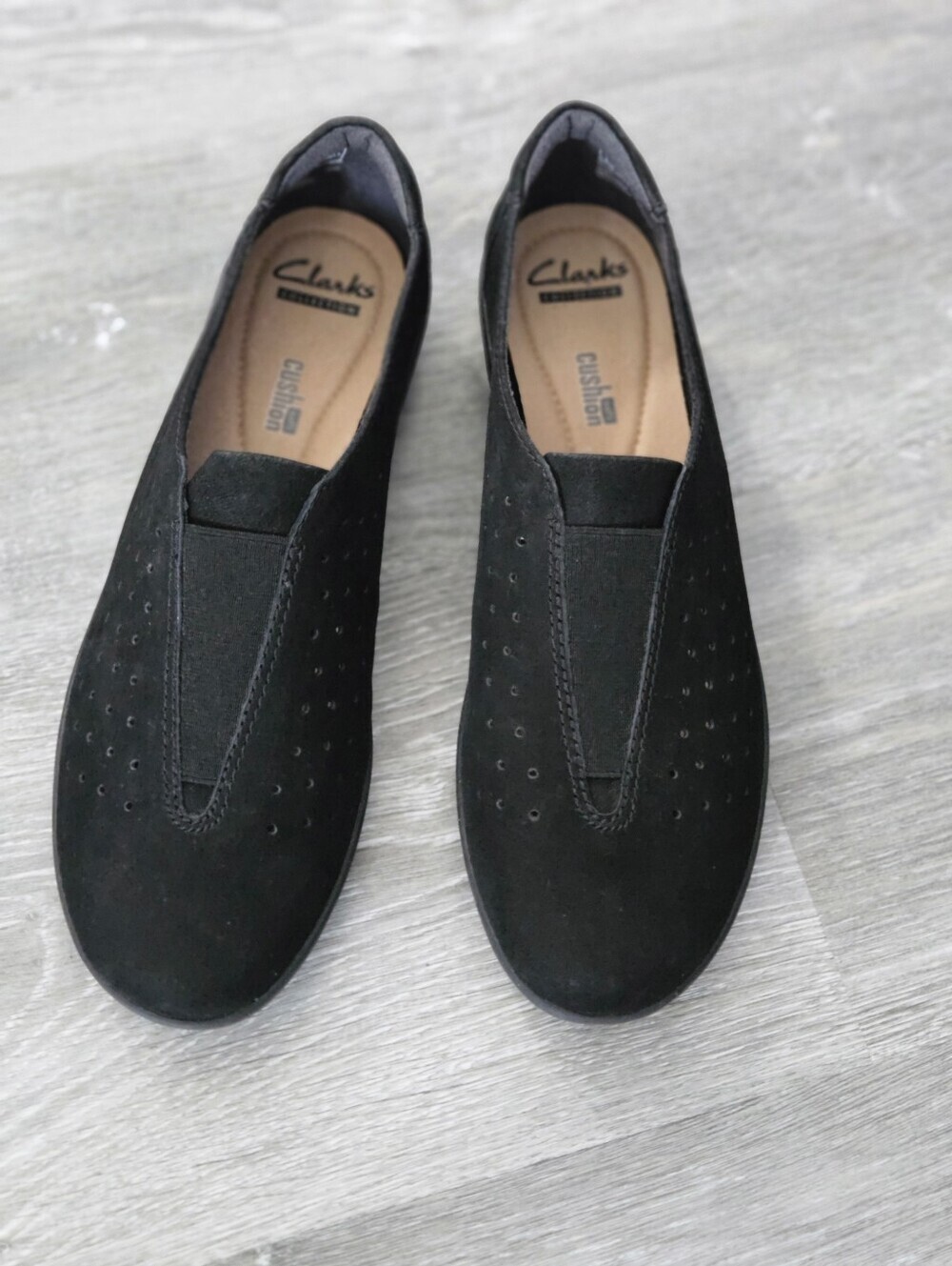 Clarks Collection Medora Gemma Suede Flats Shoes Slip-ons Womens 8.5